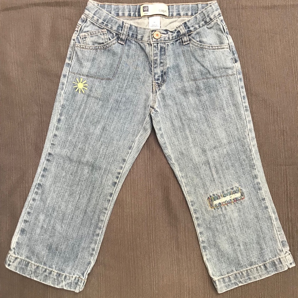 🌸 GIRL’S GAP DENIM CAPRIS